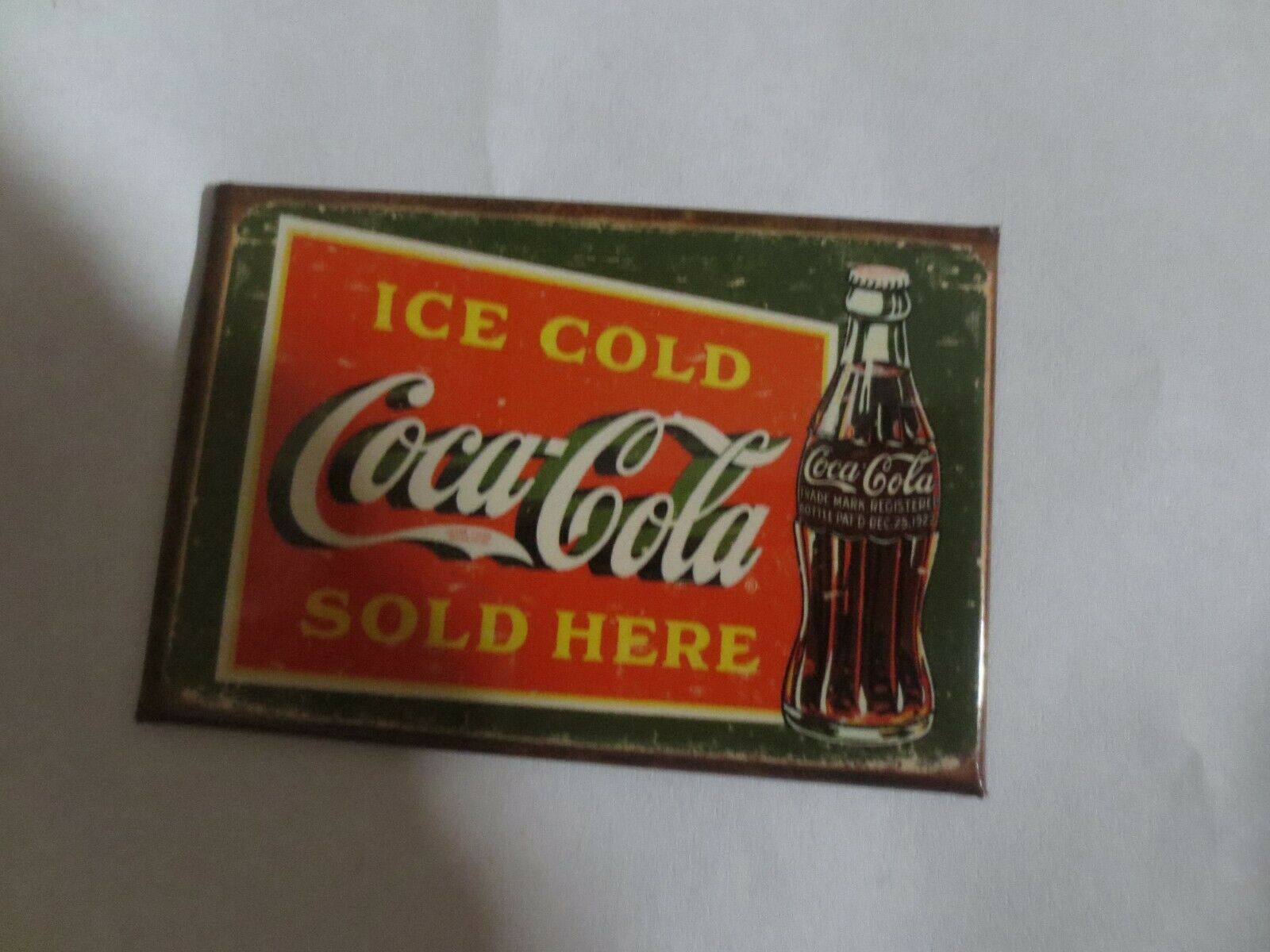 Primary image for Coca-Cola Magnet with plastsic overlap Ice Cold Sold Here