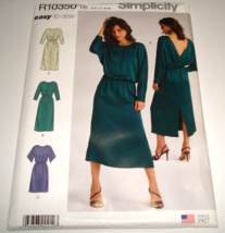 Simplicity R10350 Sewing Pattern Womens Dress w/V Back Size 6-14 Uncut - £7.86 GBP