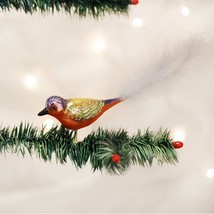 Old World Christmas Painted Bunting Glass Christmas Ornament 18028 - £10.96 GBP