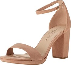 NEW Chinese Laundry Women&#39;s Teri Sandal Block Heel Shoes Ankle Strap 7.5 Nude - £31.12 GBP