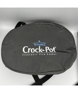 Rival Crockpot Stoneware Slow Cooker Handled Insulated Oval Carrying Case - £15.56 GBP