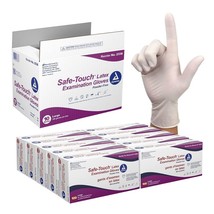 Dynarex Safe-Touch Disposable Latex Exam Gloves, Powder-Free: Case of 1000 - £84.97 GBP