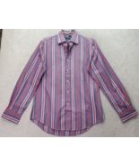 Polo by Ralph Lauren Dress Shirt Men&#39;s M Multi Striped Curham Custom Fit... - £16.67 GBP