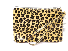 Fashion Zippered Wristlet Cosmetic Travel Case Bag Pouch - New - Cheetah - £5.48 GBP