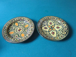 Middle Eastern Style Pottery Portland Museum Of Art 2 Bowls Hand Painted [63] - £98.06 GBP