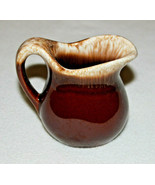 Vintage McCoy Pottery 1960 Small 4” Tall Brown Glaze Drip Pitcher - £5.48 GBP
