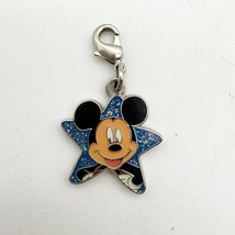 Disney Mickey Mouse Dangle Charm Vintage Blue Star Glittery For Charm Br... - $19.99