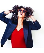 Womens Western-Style Cropped Texas Tuxedo Jacket Black - $54.77 CAD