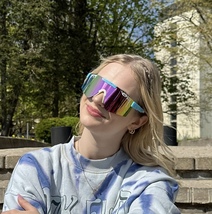 Unisex Sport Sunglasses – Pit Viper Inspired Look, Mirror Lens, UV Prote... - $38.88