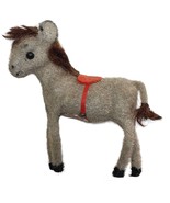 Vintage Wagner Handwork Kunstlerschutz Flocked Donkey Burro Mule West Ge... - £20.32 GBP