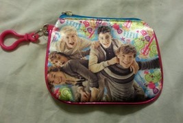 One Direction Coin Purse Id Holder Pink Multi I Love One Direction 1D - $5.99