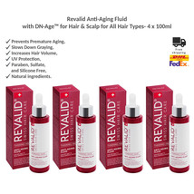 Revalid Anti-Aging Fluid with DN-Age™ for Hair &amp; Scalp - UV Protection 4x100ml - £157.24 GBP