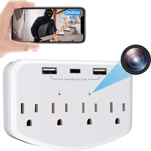 Hidden Camera Wall Charger with Wifi Spy Camera Hidden Cameras Outlet HD 1080 - £80.17 GBP