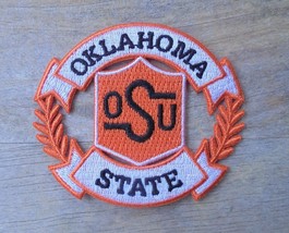 NCAA Oklahoma State Cowboys Logo Iron On Embroidered Patch - £5.24 GBP