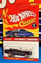 Hot Wheels Classics 2006 Series 2 #1 1970 Chevelle Convertible Black w/ RL5SPs - £6.99 GBP