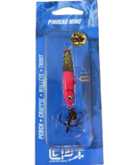 Clam #12645 Pinhead Mino Hook Size 8 Red Glow/Gold Glitter-Brand New-SHI... - €16,34 EUR