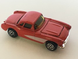 Kidco 1957 Corvette Toy Car 1979 Red with White Stripes Diecast Loose - $8.99