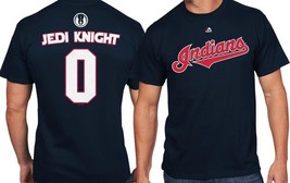 Cleveland Indians Star Wars Jedi Knight Mlb Jersey Shirt Men&#39;s Majestic Medium - $28.84