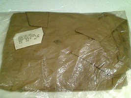 Factory Sealed New US Army Men&#39;s Khaki Cotton/Polyester Poplin Shirt 15x31 - £7.83 GBP