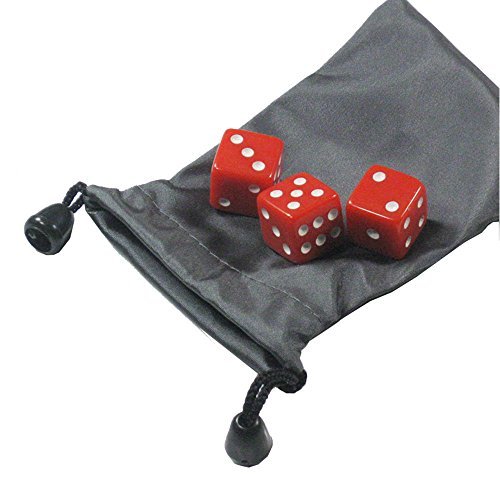 Bluemoona 10 PCS - 16mm 5/8" 6 Sided Straigh RPG Dungeons & Dragons Game Dice wi