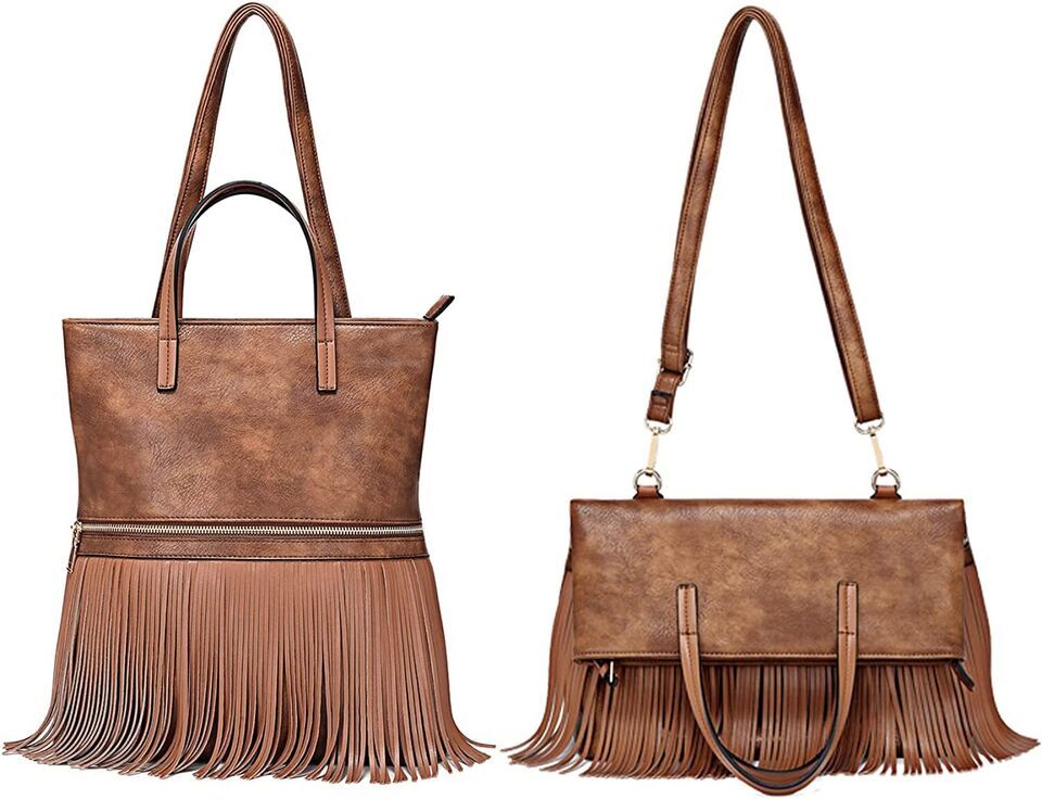 Primary image for Shoulder Handbag for Women Crossbody Tote Bag Satchel Purse Top-handle   (Brown)