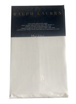 Ralph Lauren RL 464 Solid Percale Tuxedo White King Extra Deep Fitted Sheet - £78.24 GBP