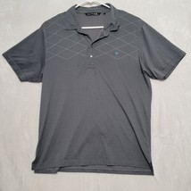 Travis Mathew Short Sleeve Polo Shirt Mens XL Dark Green Blended Fabric - £20.44 GBP