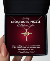 Necklace Birthday Present For Crossword Puzzle Collector Sister - Jewelry  - £40.55 GBP