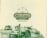 Mill Creek Restaurant Menu Gatlinburg Tennessee  - £13.93 GBP