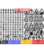 Earring Svg Bundle, Earring Template Svg, Leather Earrings Svg, Teardrop... - $4.50