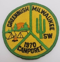 Boy Scout BSA Greenbush Milwaukee Camporee 1970 Round Patch - £15.64 GBP