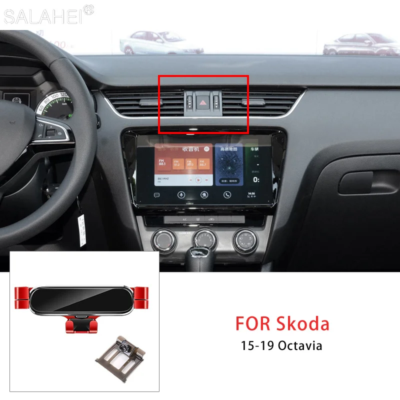 Gravity Car Mobile Phone Holder For Skoda Octavia Mk3 2015-2020 Air Vent Clip - £14.02 GBP+