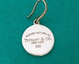 Return to Tiffany Round Drop Hook Replacement Earring in Silver Lost Single - £171.35 GBP