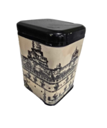 Vintage  Hand Decorated Tin Tea Container Box  Height 4&quot; - $375.07 MXN