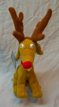 Mattel Rugrats Holiday Spike The Dog W/ Antlers 8&quot; Plush Stuffed Animal Toy New - £13.06 GBP