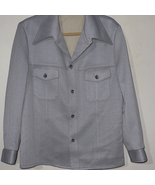 Vtg 70s Grey Leisure Polyester Disco Suit Jacket - $49.00