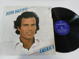 Julio iglesias America Columbia 1983 Spain Edition - LP vinyl 12 &quot; G VG - $14.20