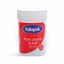 Valupak Multi Vitamins &amp; Iron Tablets x 50 - $3.95