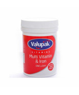 Valupak Multi Vitamins &amp; Iron Tablets x 50 - $46.30 MXN