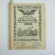 Vintage 1929 Old Farmer&#39;s Almanac John Gruber Hagerstown Town &amp; Country Almanack - £13.27 GBP