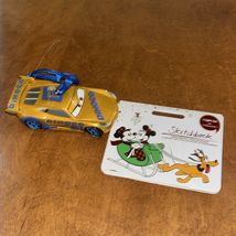 Disney Store Yellow Blue Light Up Sketchbook Pixar Cars Cruz Ramirez Orn... - $14.50