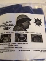All Safe Wind Gard Guard For Hard Caps Hats.  Ear Warmers 2 Dark Blue New - £7.90 GBP