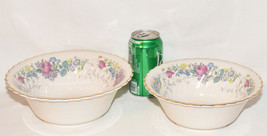 Syracuse China LILAC ROSE Serving Bowls 2pc Set Porcelain Bowls Made in ... - £30.54 GBP