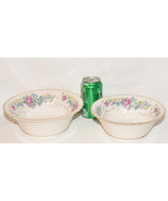 Syracuse China LILAC ROSE Serving Bowls 2pc Set Porcelain Bowls Made in ... - £30.81 GBP