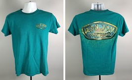 Ron Jon Surf Shop T Shirt Mens Small Green Cotton Floral Design Beach - £17.14 GBP