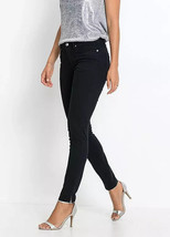 BON PRIX Slim Fit with Ankle Zip Jeans in Black  UK 16  L27     (fm24-14) - £19.40 GBP