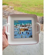 Villeroy &amp; Boch Laplau Naif Vitro Nativity Dessert 8x9&quot; Serving Plate Lu... - $28.45