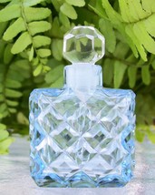 Vintage Czech Perfume/Scent Bottle~BLUE~Dauber Intact~Rare~Miniature~Col... - £109.60 GBP