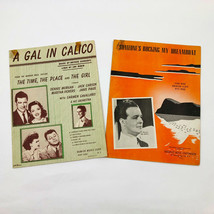 A Gal In Calico &amp; Someone&#39;s Rocking My Dreamboat Sheet Music 1956 &amp; 1951 - £15.52 GBP
