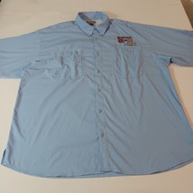 Columbia FM7055 BOAT INC Men's Blue Vented Button-Down Employee Shirt XXL 2XL image 10